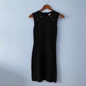 Reiss Black Sleeveless Bodycon Dress, Size 0